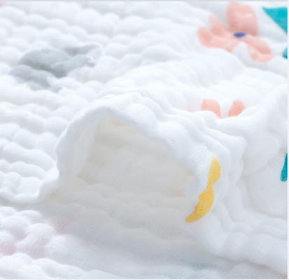 Breathable 6 слоев крепируют марлю ткани марли Swaddle ткань 40SX40S