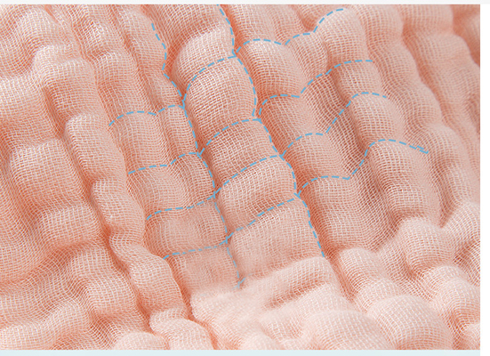 Безопасная ткань марли Crinkle одеялами 175X135 210GSM марли хлопка младенца двора