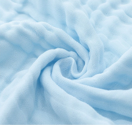Multi синь слоя Swaddle абсорбция воды ткани 40S 220GSM марли немедленная