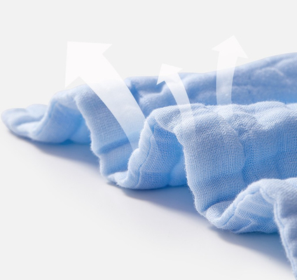 Multi синь слоя Swaddle абсорбция воды ткани 40S 220GSM марли немедленная