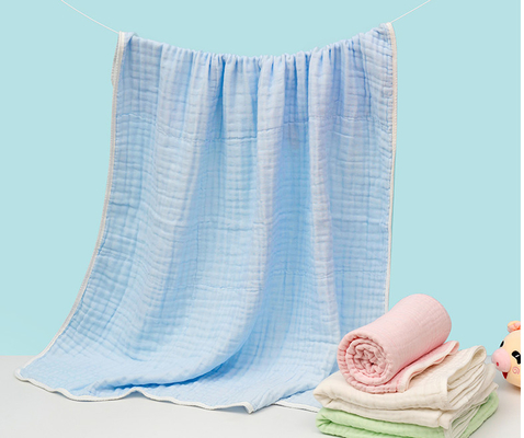 Multi синь слоя Swaddle абсорбция воды ткани 40S 220GSM марли немедленная