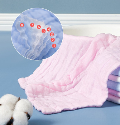 8 100 хлопок слоев ткани марли для Swaddling кожи дружелюбной