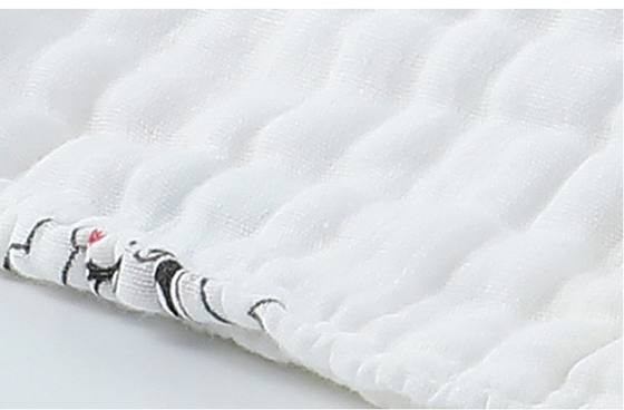Печатающ естественное волокна 40S толстое крепируйте 260GSM Swaddle полотенца ванны пеленки одеяла покройте 6 слоев хлопко-бумажной ткани марли