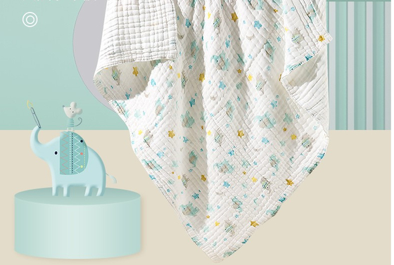 5 слоев ткани марли 240GSM тонкой Swaddle ткань одеяла Breathable