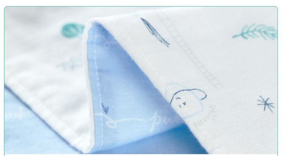 Печатающ естественное волокна 40S толстое крепируйте 260GSM Swaddle полотенца ванны пеленки одеяла покройте 6 слоев хлопко-бумажной ткани марли