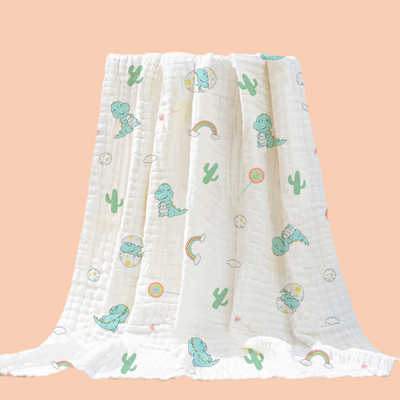 младенец печатания 100%Cotton Swaddle сплетенный отдых случайное 40S женщин 3 слоя младенцы покрывают одеяло крепируют ткань Guze