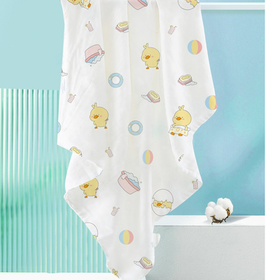 Расчесываемый свет волокна - розовый голубой муслин Swaddle ткань двором 110GSM
