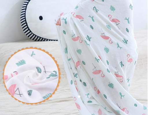 Равнина напечатала двойную ткань марли метром Swaddle одеяло 120X120 не раздражая