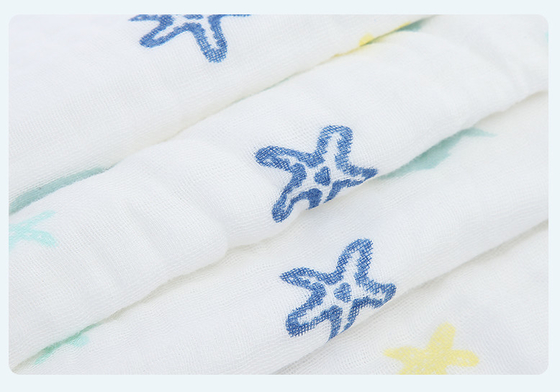 Хлопок младенцев 40S чистый ткань марли 4 слоев для статического Newborn одежд анти-