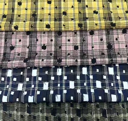 100% Хлопок в Клетку 130gsm Ткань для Модной Рубашки, Клетчатая Ткань, Художественные Смеси