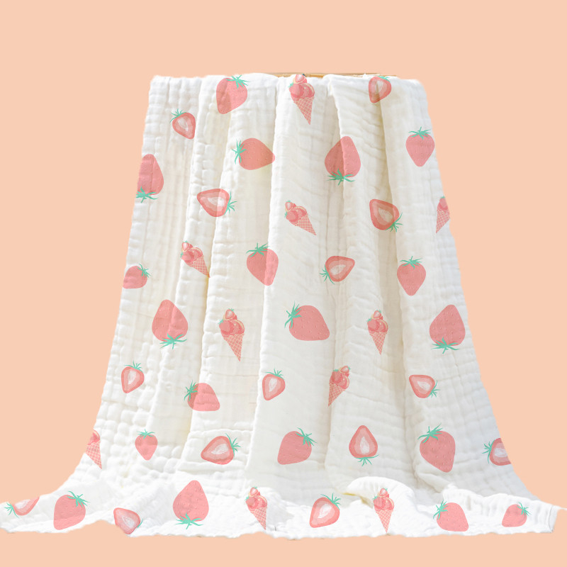 младенец печатания 100%Cotton Swaddle сплетенный отдых случайное 40S женщин 3 слоя младенцы покрывают одеяло крепируют ткань Guze