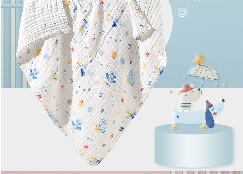 Животная печатая органическая ткань марли хлопка Swaddle обруч для Newborn устойчивого